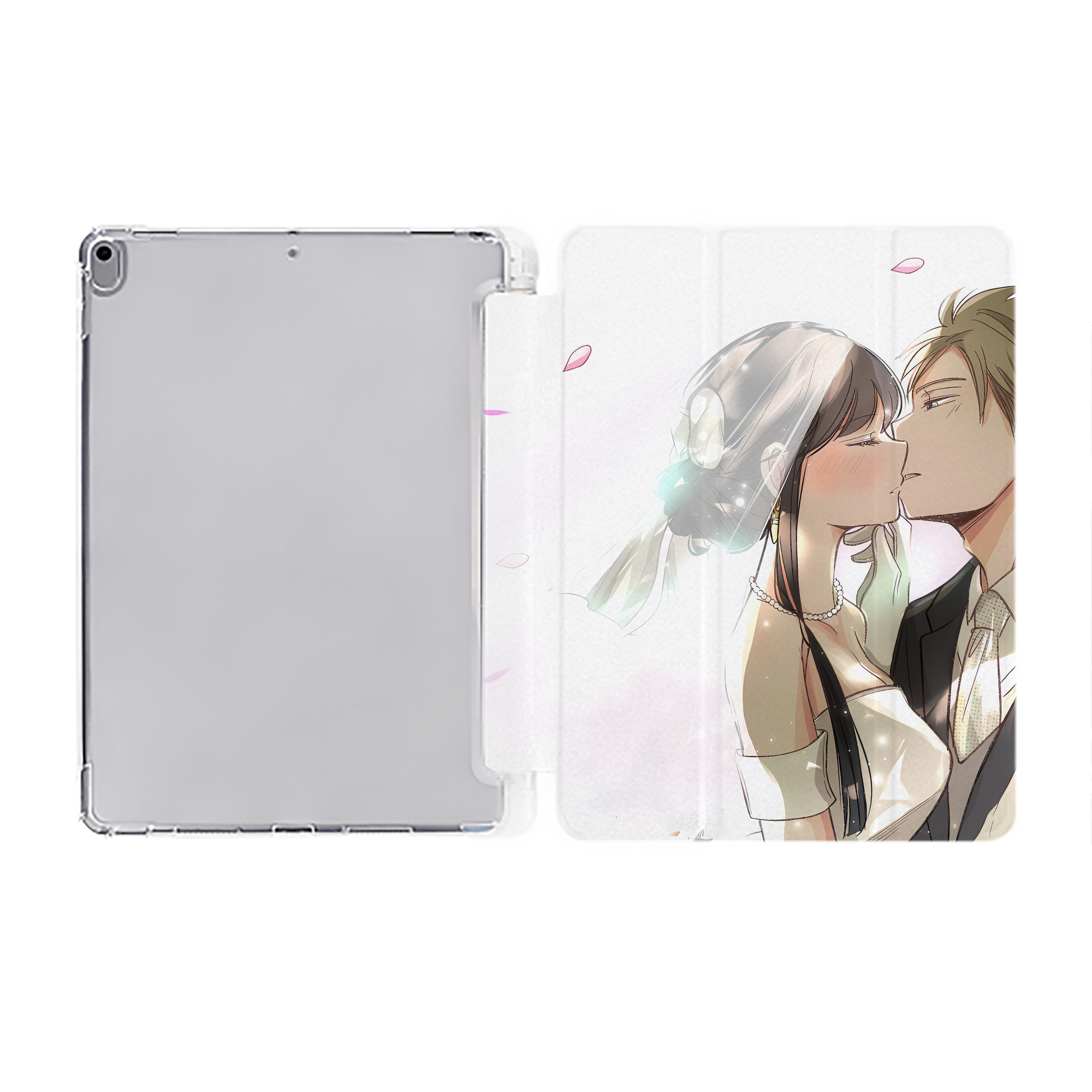 （画像用） SPY×FAMILY间谍家家酒 IPad ケース ペン収納付き 三つ折りスタンド PUレザー×シリコン 対応機種9.5/10.5/10.9インチ